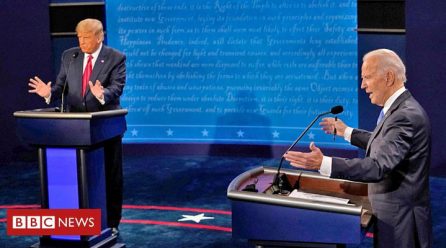 US Election 2020: Trump and Biden row over Covid, climate and racism