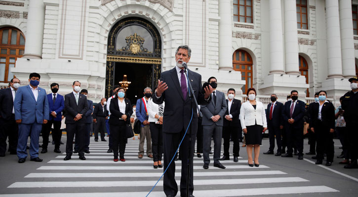 Peru names Francisco Sagasti as third president in a week