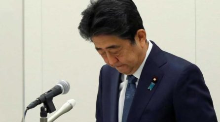 Ex-Japan PM Abe says sorry over political funding case
