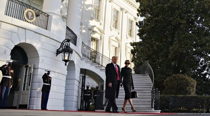 Trump leaves White House, skipping Biden inauguration