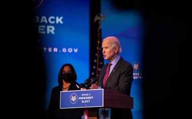 As Trump is impeached, Biden tries to stay above the fray