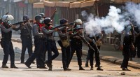 18 Myanmar protesters killed as police open fire