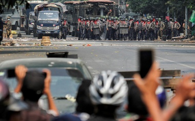 Myanmar protesters stage rallies