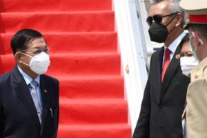 Myanmar military chief makes first foreign trip since coup
