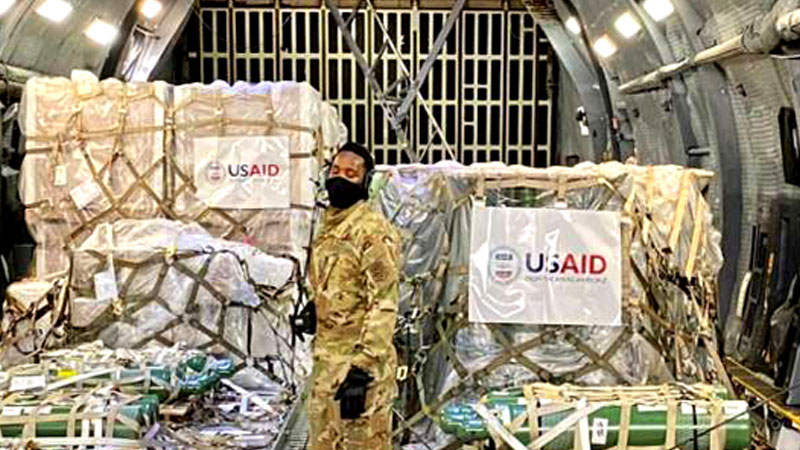 First US Covid emergency aid supplies arrive in India