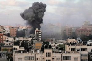 Israeli airstrikes kill 6, level large family home in Gaza