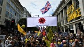 Thousands descend on central London for anti-lockdown march