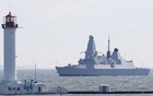 Russia says it chases British destroyer out with bombs