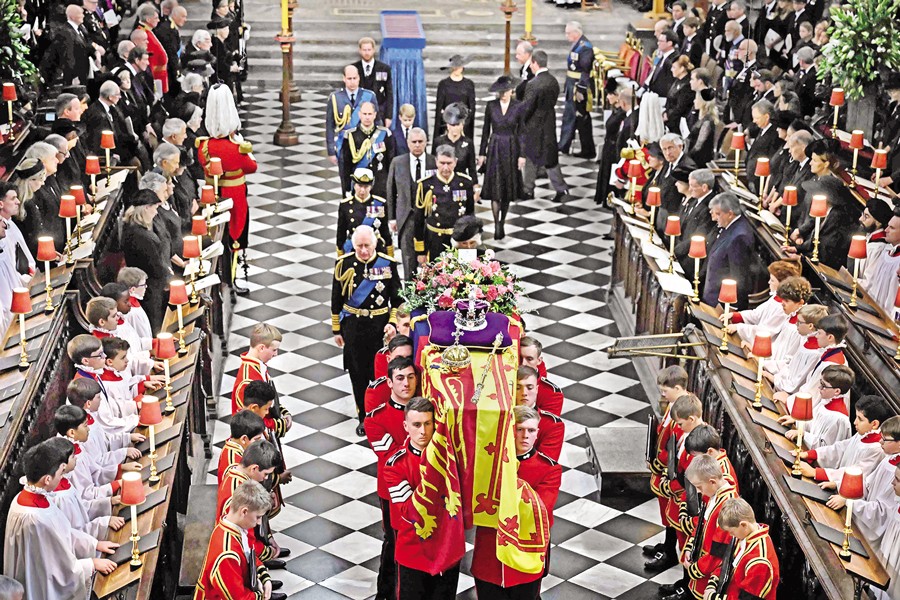 Grief and pageantry mark final farewell to Queen Elizabeth