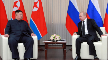 North Korea’s Kim offers full support to Putin on Russia Day