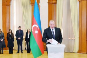 Azerbaijan president poised for re-election after Karabakh win