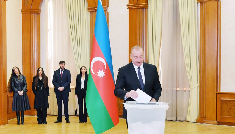 Azerbaijan president poised for re-election after Karabakh win