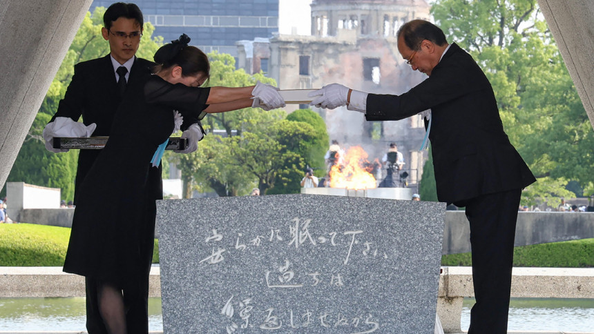 Hiroshima remembers A-bomb victims as ‘global tragedies’ unfold