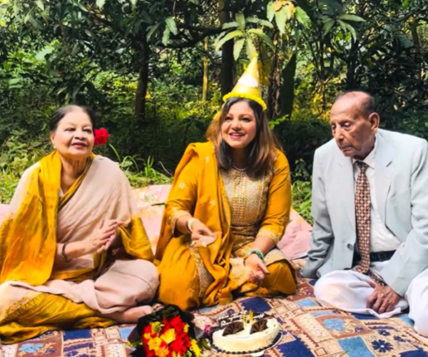 My birthday with my parents