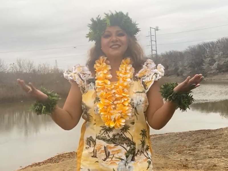 Where do the souls meet again: my poem, song and hula dance