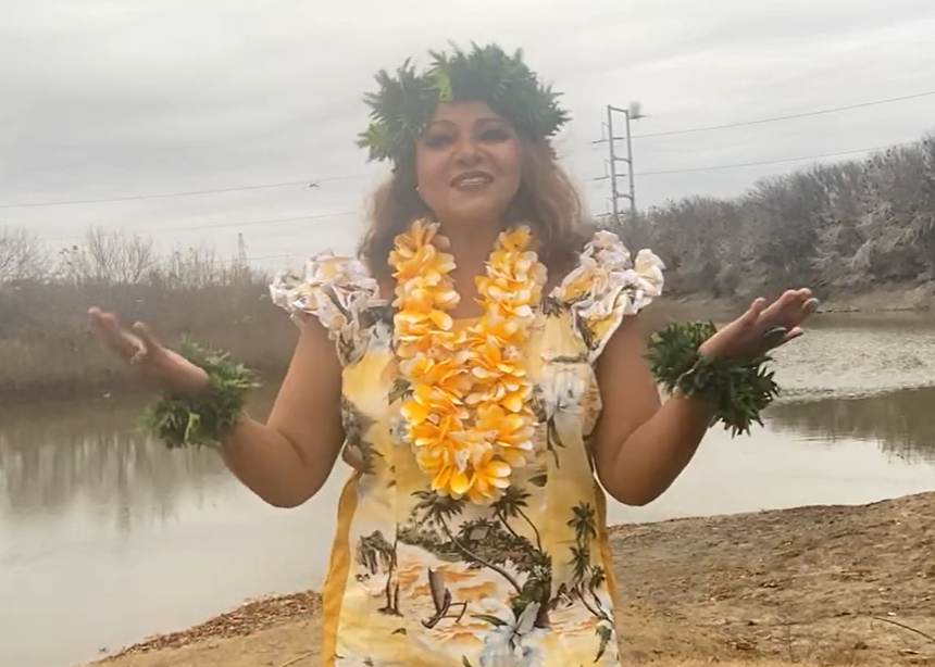 Where do the souls meet again: my poem, song and hula dance