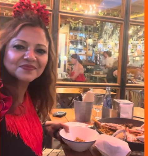 The famous dish Paella