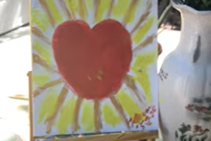 My painting the light of the messenger