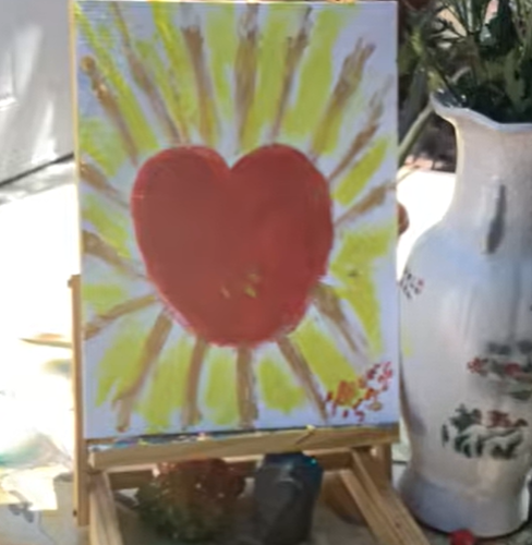 My painting the light of the messenger