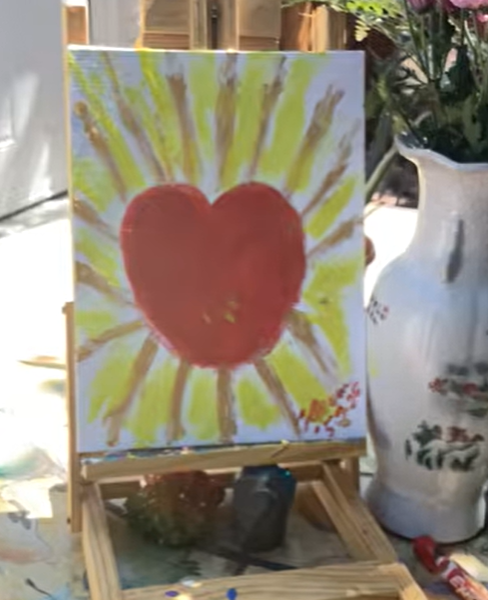 My painting the light of the messenger