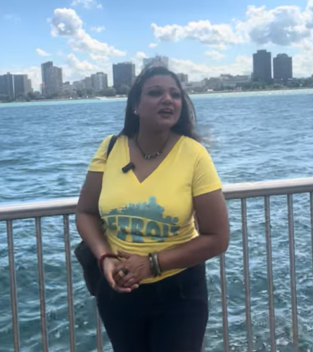 View of Canada from Detroit