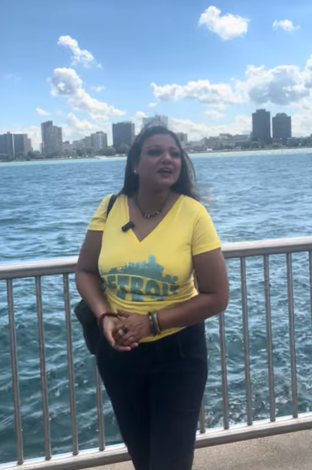 View of Canada from Detroit